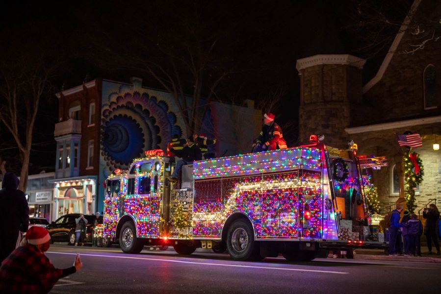 Somerville New Jersey Holiday Parade and First Responders Night in